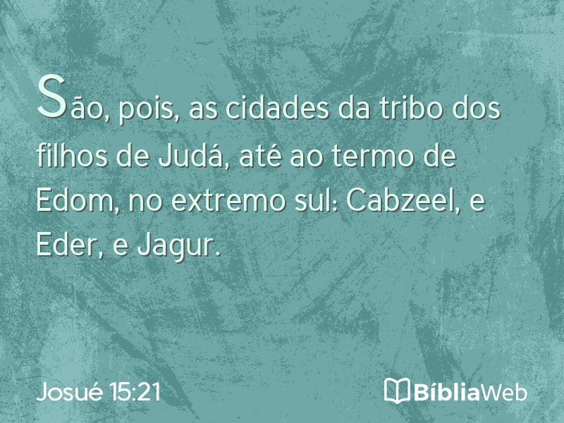 Josué 15:21 em imagem para compartilhar