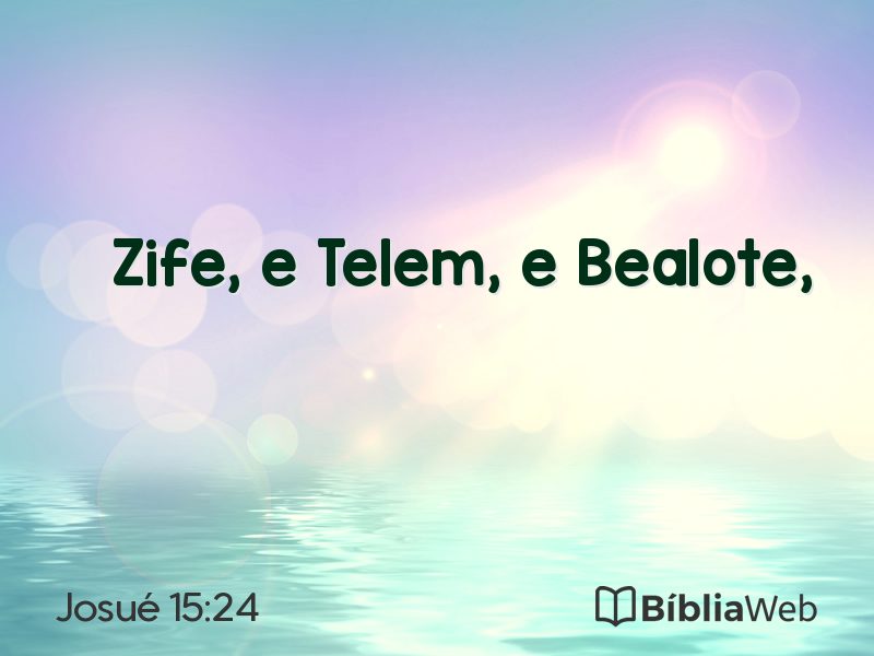 Josué 15:24 em imagem para compartilhar