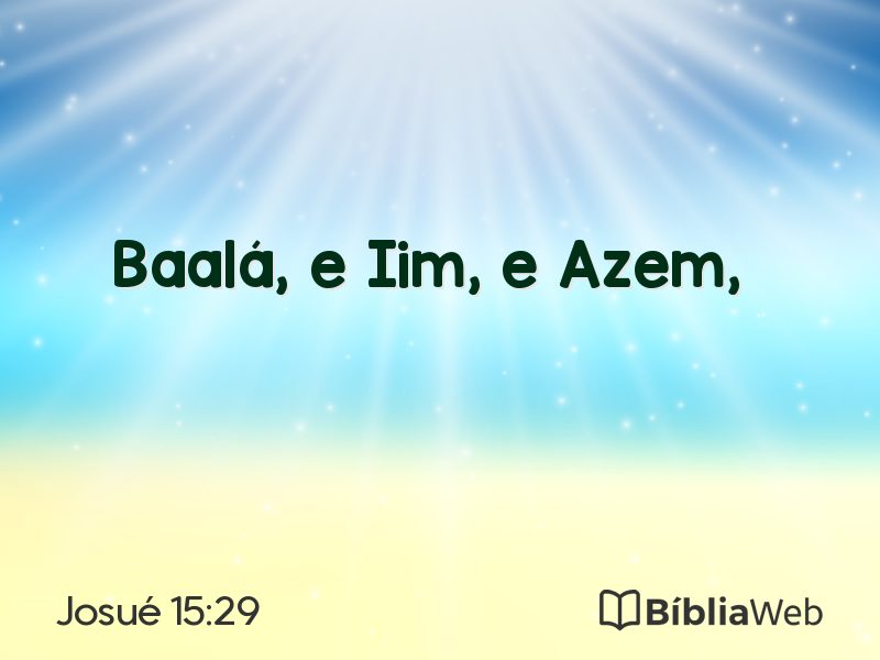 Josué 15:29 em imagem para compartilhar