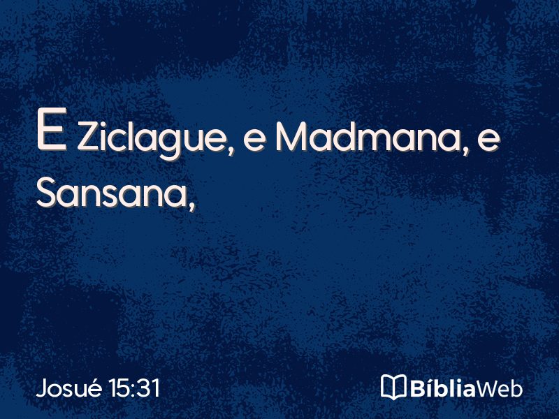 Josué 15:31 em imagem para compartilhar