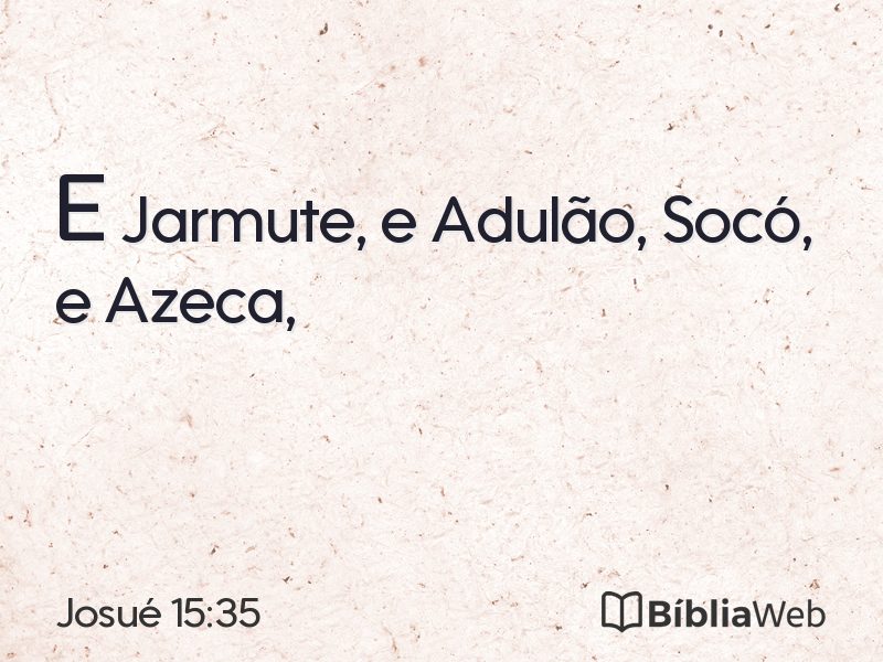 Josué 15:35 em imagem para compartilhar