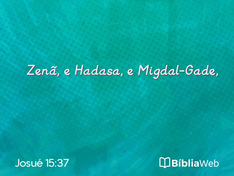 Josué 15:37 em imagem para compartilhar