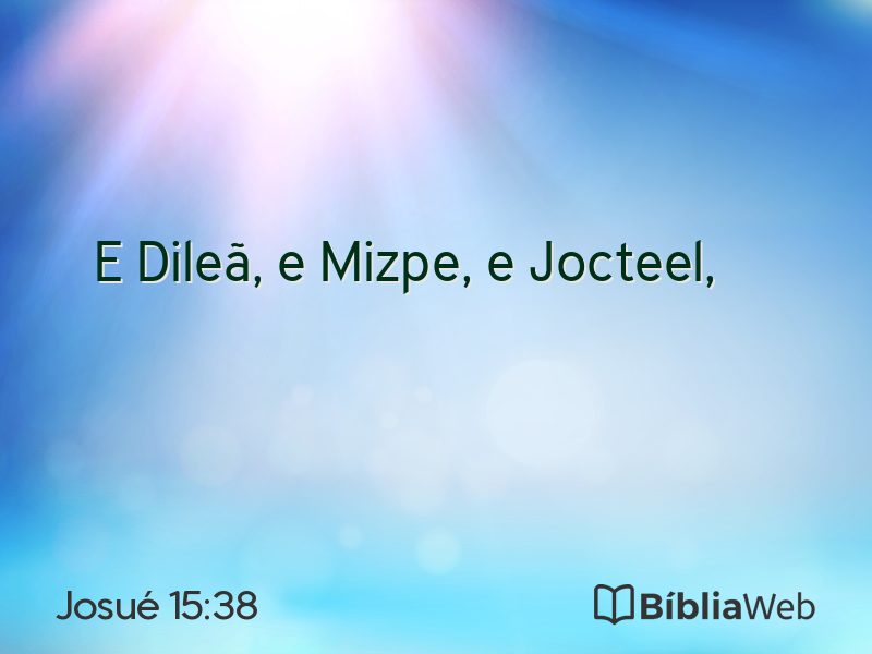 Josué 15:38 em imagem para compartilhar
