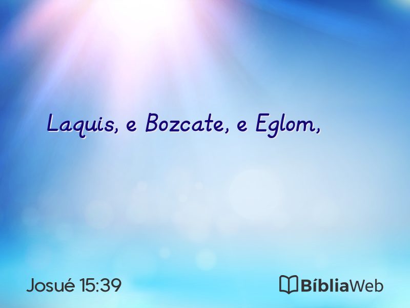 Josué 15:39 em imagem para compartilhar