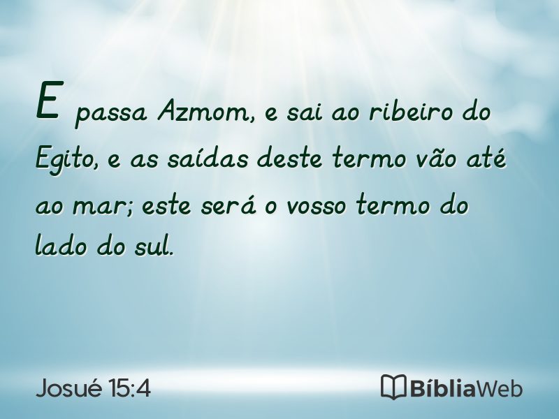 Josué 15:4 em imagem para compartilhar