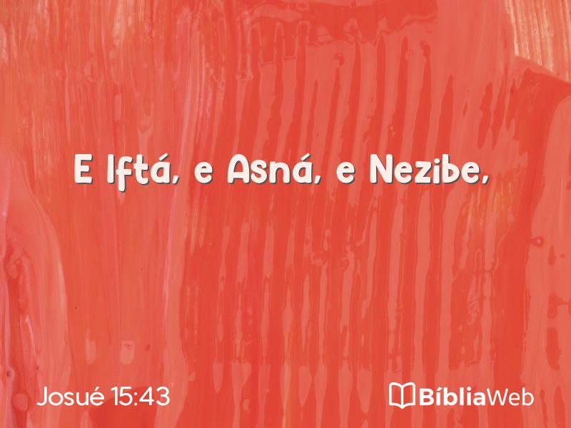 Josué 15:43 em imagem para compartilhar