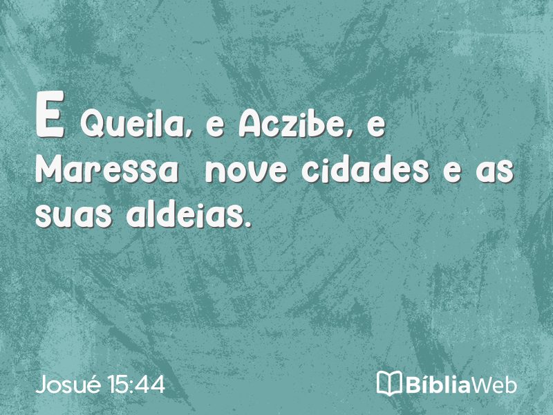 Josué 15:44 em imagem para compartilhar