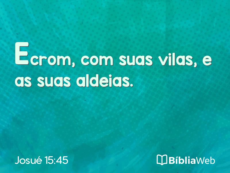 Josué 15:45 em imagem para compartilhar