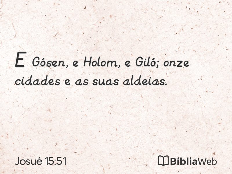 Josué 15:51 em imagem para compartilhar