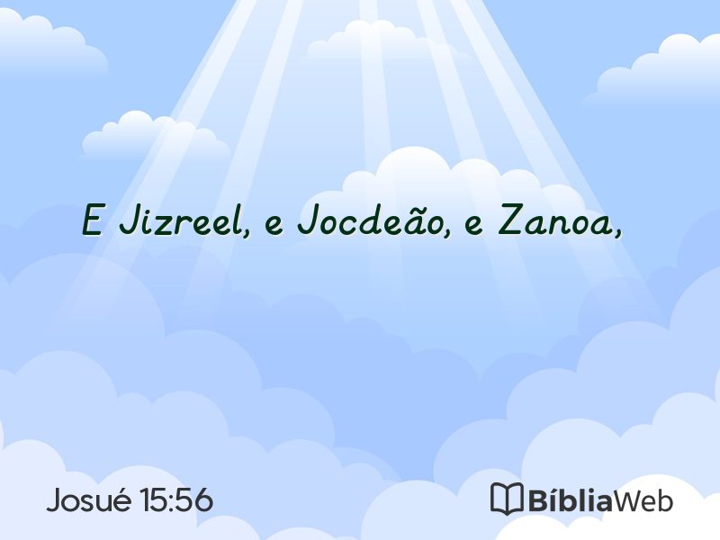Josué 15:56 em imagem para compartilhar