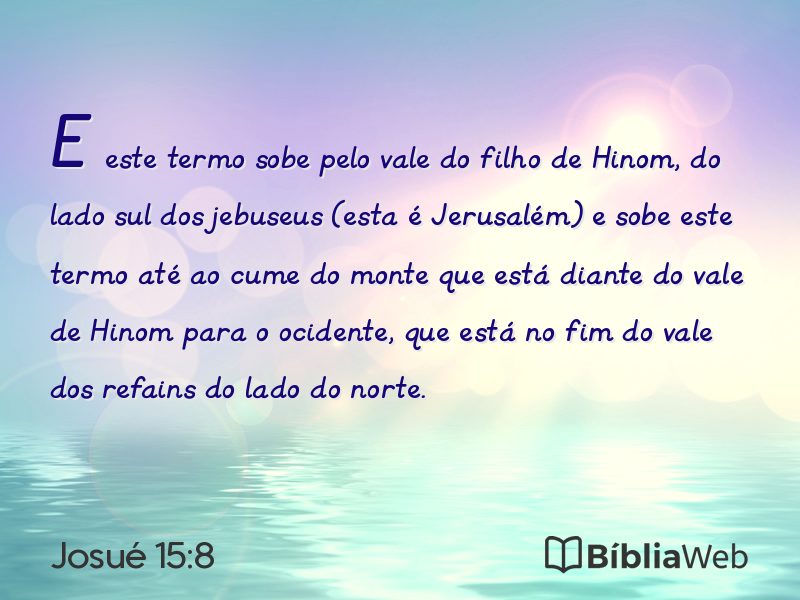 Josué 15:8 em imagem para compartilhar