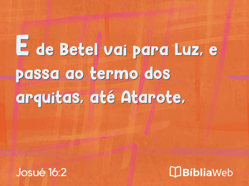 Josué 16:2 em imagem para compartilhar