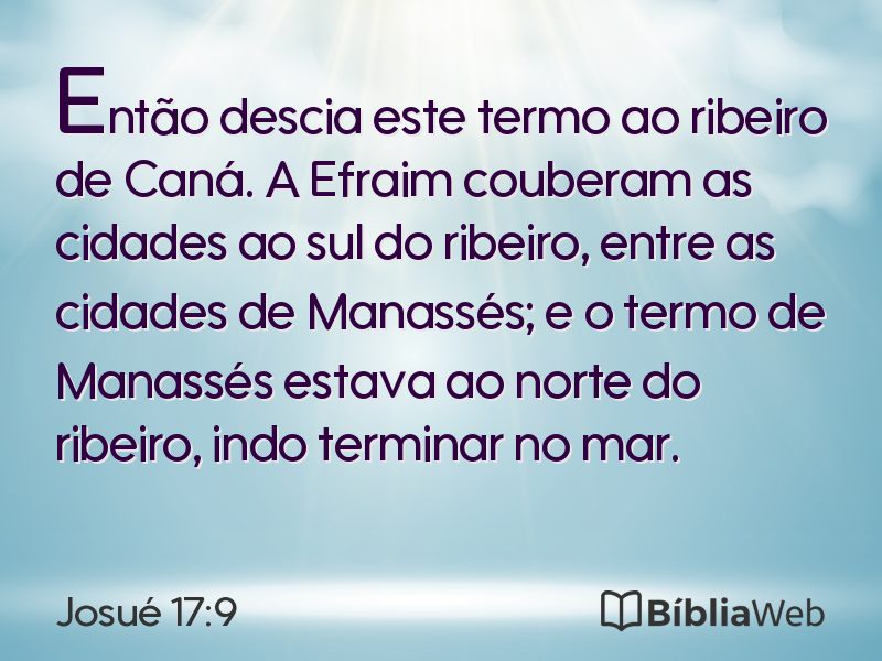 Josué 17:9 em imagem para compartilhar