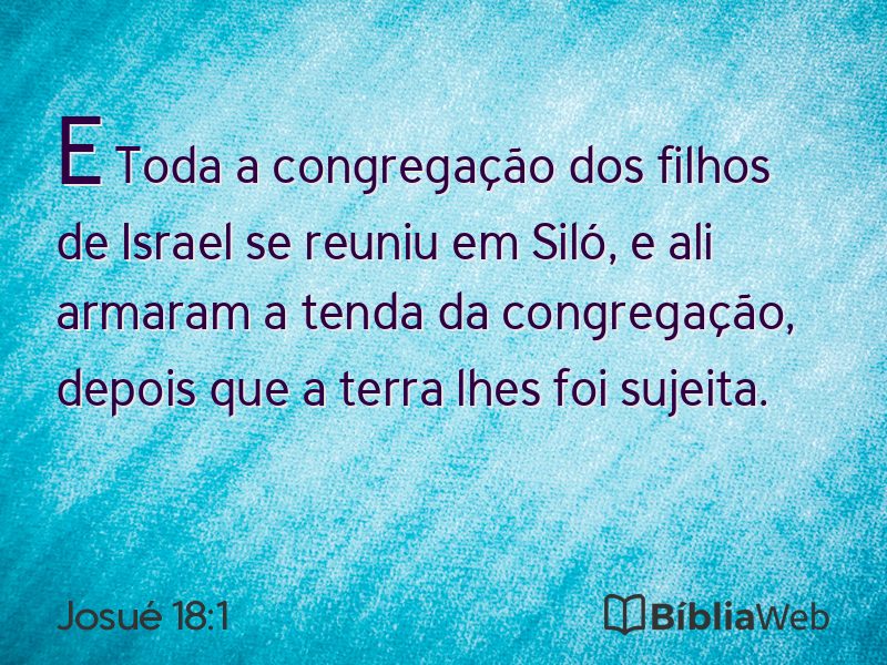 Josué 18:1 em imagem para compartilhar