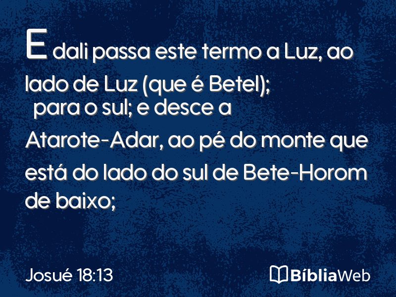 Josué 18:13 em imagem para compartilhar