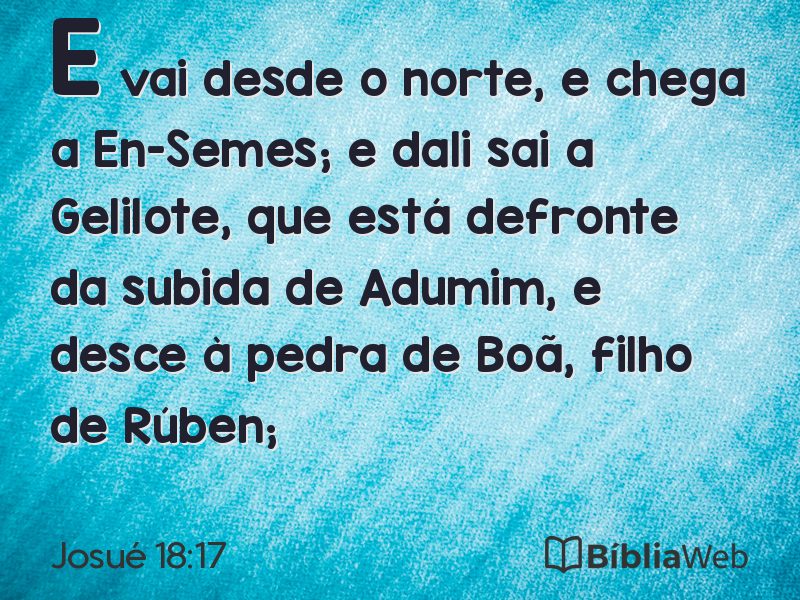 Josué 18:17 em imagem para compartilhar