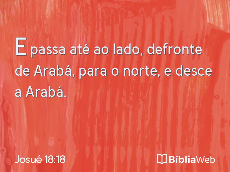 Josué 18:18 em imagem para compartilhar