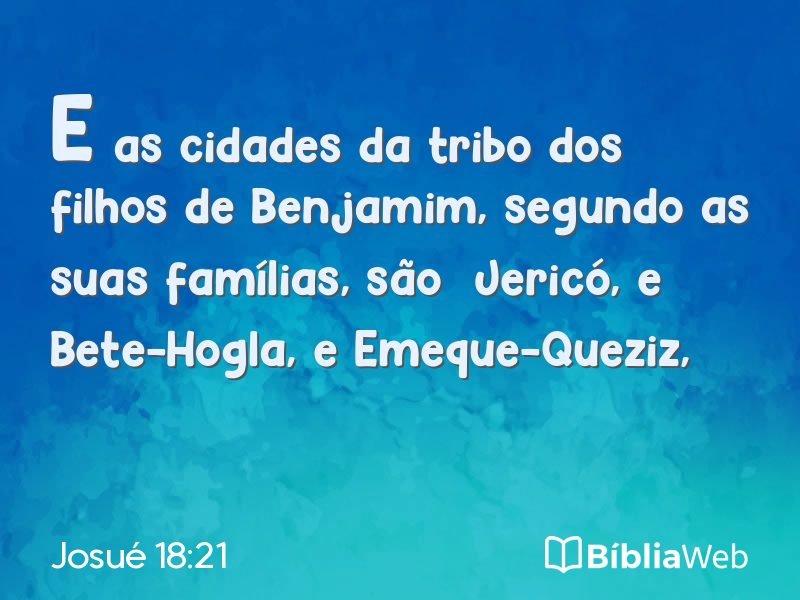 Josué 18:21 em imagem para compartilhar