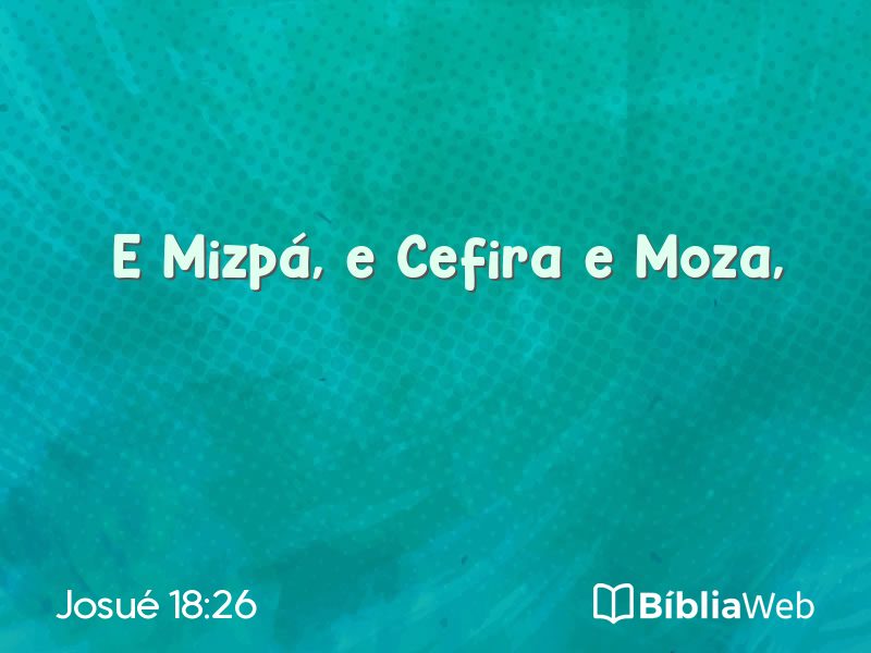 Josué 18:26 em imagem para compartilhar