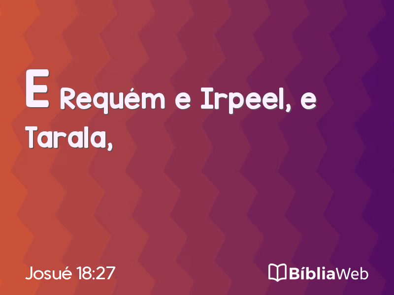Josué 18:27 em imagem para compartilhar