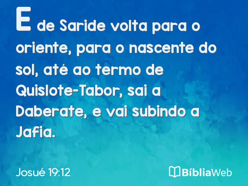 Josué 19:12 em imagem para compartilhar