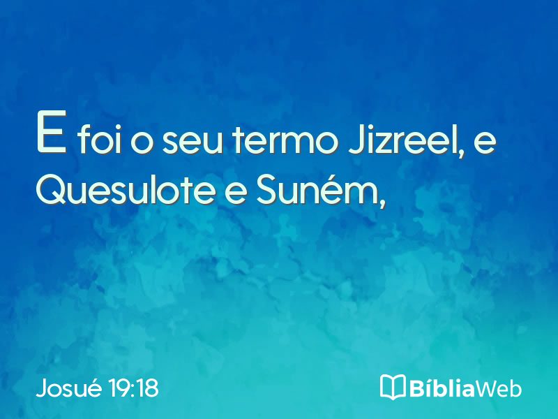Josué 19:18 em imagem para compartilhar