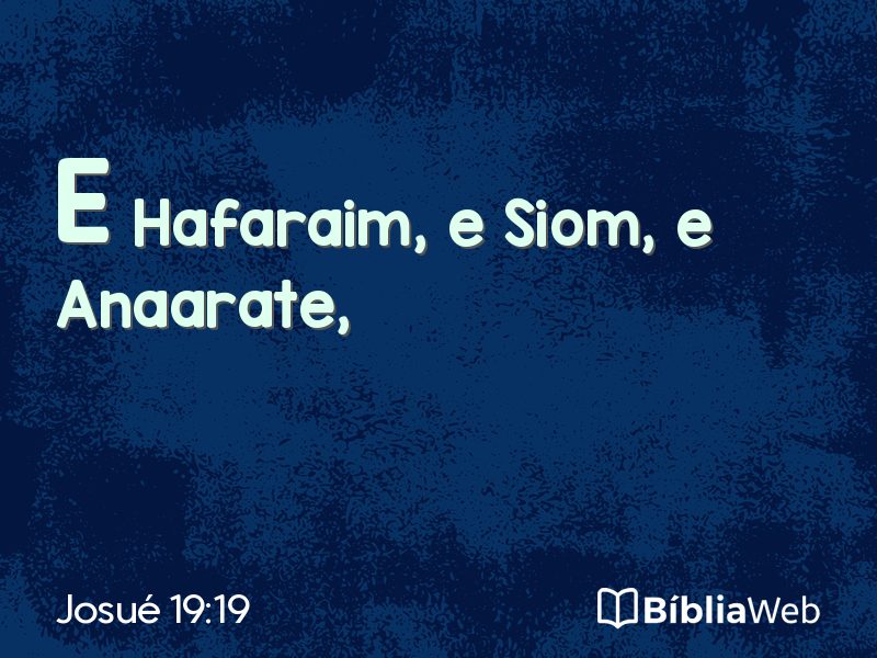 Josué 19:19 em imagem para compartilhar