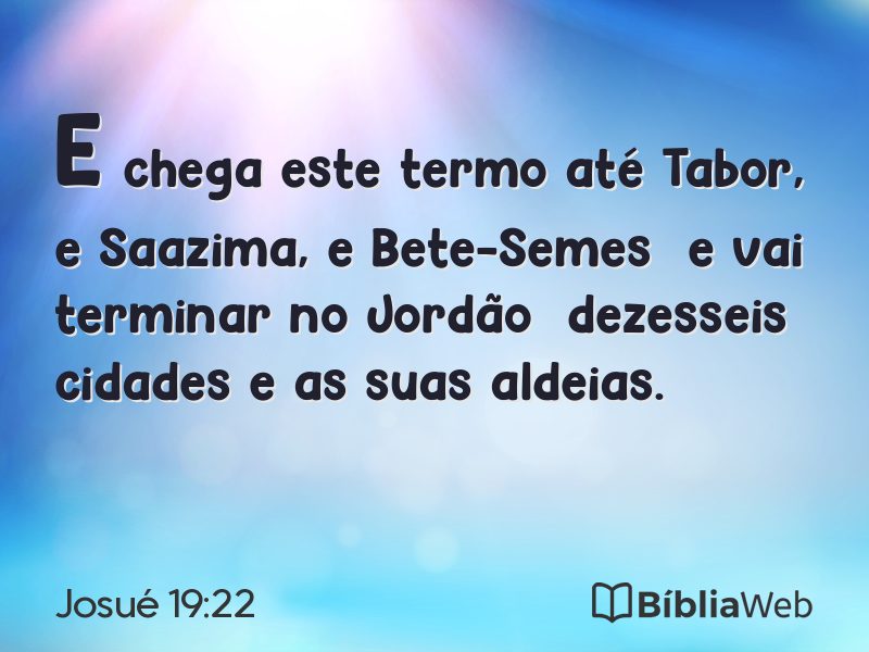Josué 19:22 em imagem para compartilhar