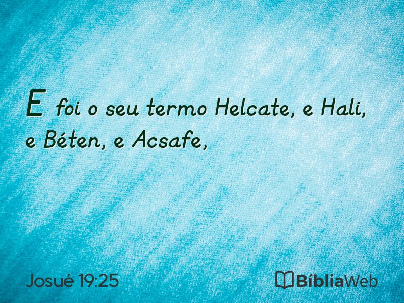 Josué 19:25 em imagem para compartilhar