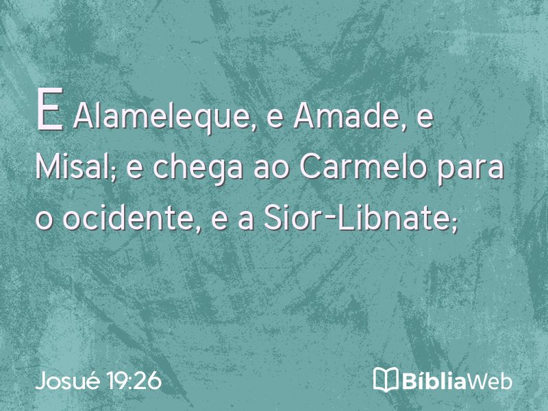 Josué 19:26 em imagem para compartilhar
