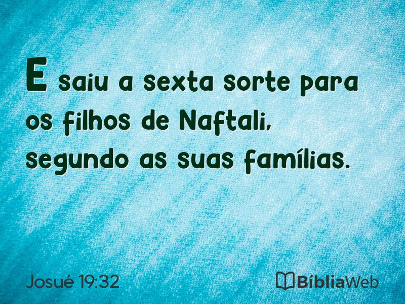 Josué 19:32 em imagem para compartilhar