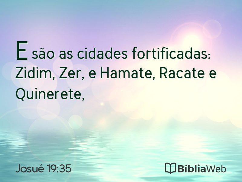Josué 19:35 em imagem para compartilhar