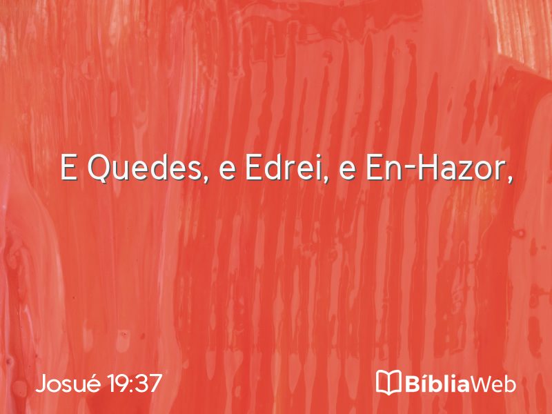 Josué 19:37 em imagem para compartilhar