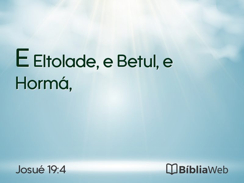 Josué 19:4 em imagem para compartilhar