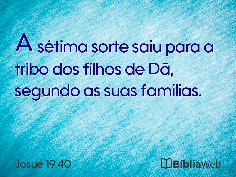 Josué 19:40 em imagem para compartilhar