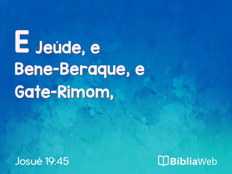 Josué 19:45 em imagem para compartilhar