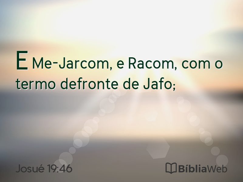 Josué 19:46 em imagem para compartilhar