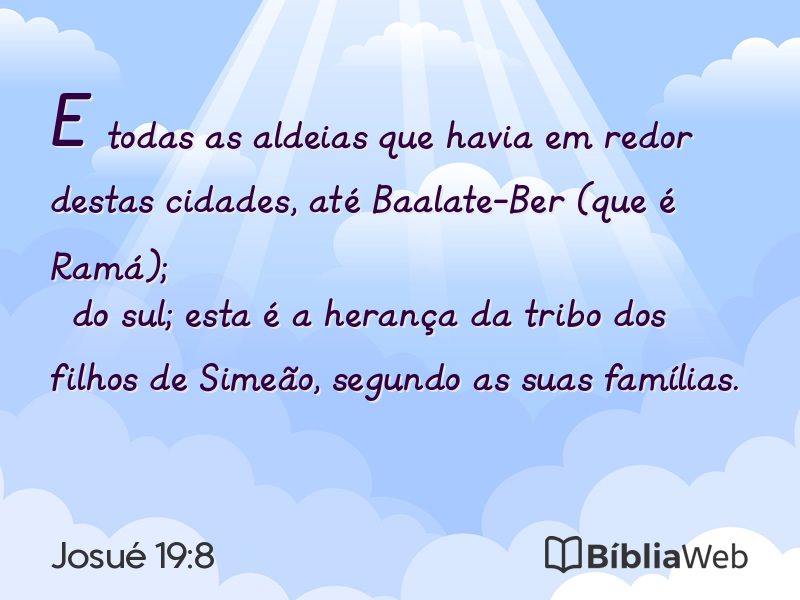 Josué 19:8 em imagem para compartilhar