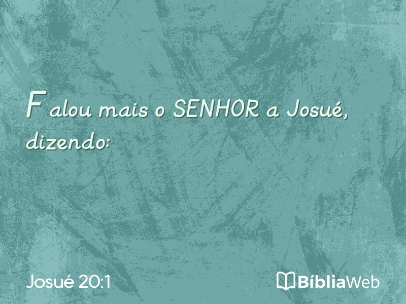 Josué 20:1 em imagem para compartilhar