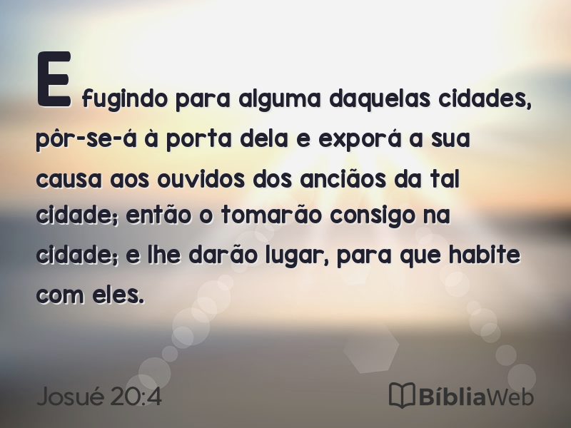Josué 20:4 em imagem para compartilhar