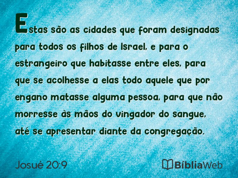 Josué 20:9 em imagem para compartilhar