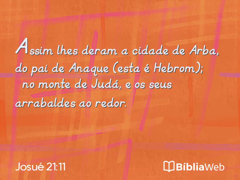 Josué 21:11 em imagem para compartilhar