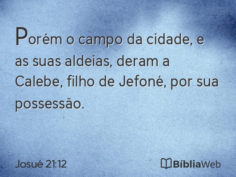 Josué 21:12 em imagem para compartilhar