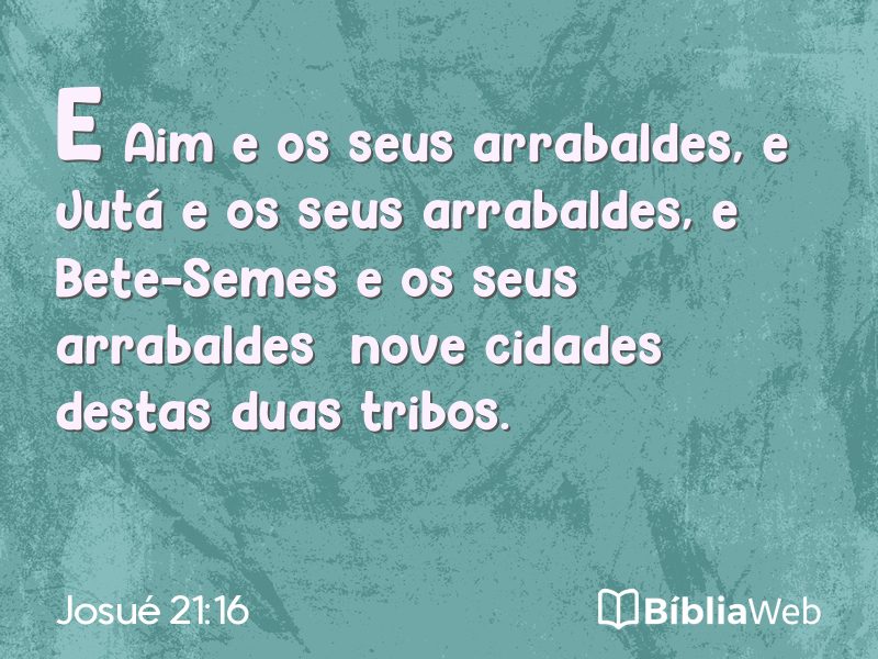 Josué 21:16 em imagem para compartilhar