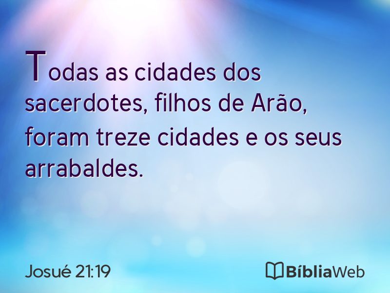 Josué 21:19 em imagem para compartilhar