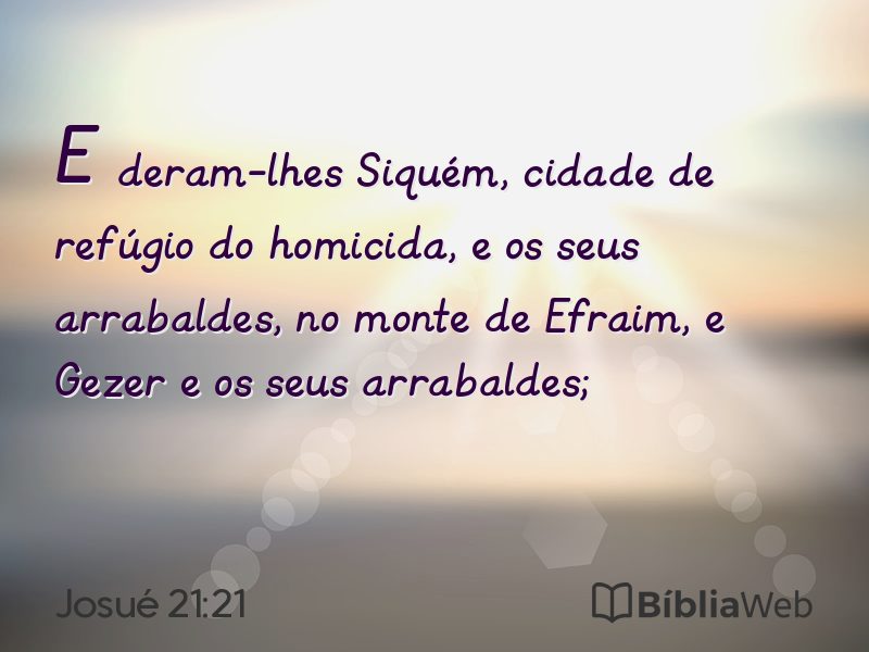Josué 21:21 em imagem para compartilhar