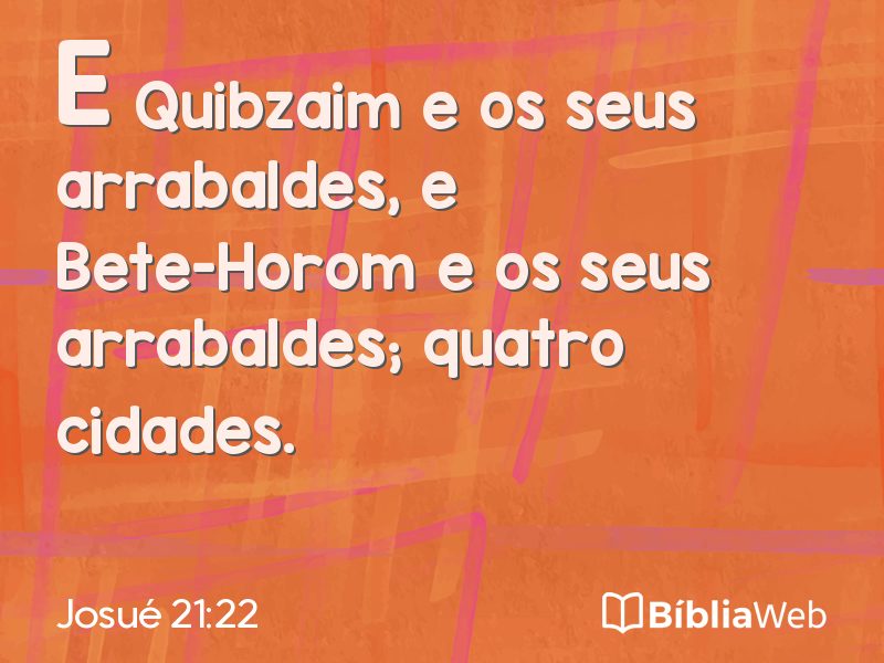 Josué 21:22 em imagem para compartilhar