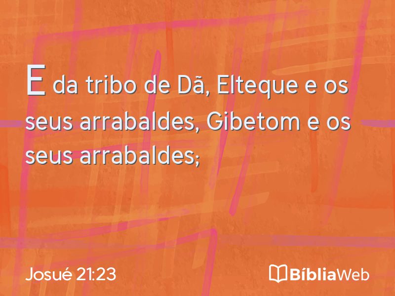 Josué 21:23 em imagem para compartilhar