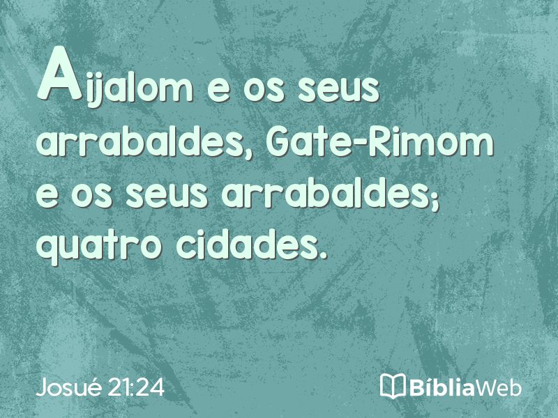 Josué 21:24 em imagem para compartilhar