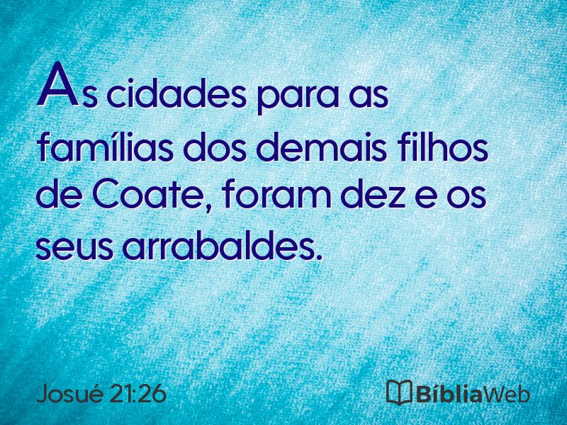Josué 21:26 em imagem para compartilhar